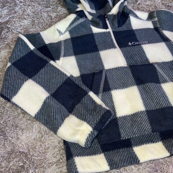 Boy’s Columbia Quarter Zip Fleece Hooded Pullover - Picture 2 of 5